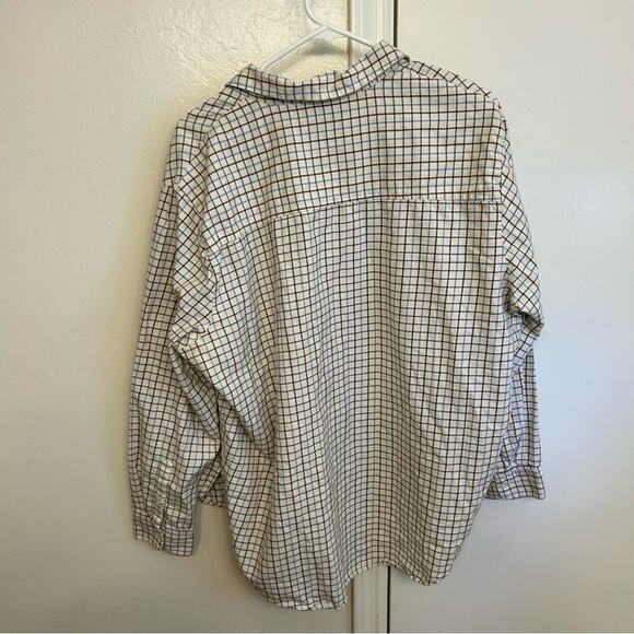 Madewell Oversized Flannel Button Up Shirt XL - Picture 3 of 7